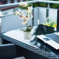 thumbnail image 5 of Bonsái de phalaenopsis con flores falsas, decoración de escritorio, planta pequeña, decoración, simulación de flores artificiales, planta verde, 5 of 5