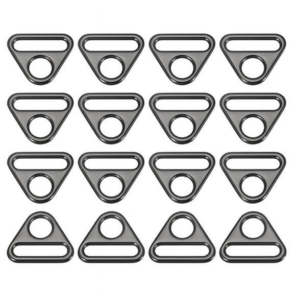 Triangle Buckle Adjuster, Triangular D Ring Adjustment with Rod Swivel Clamp for Webbing School Bag Strap Webbing A