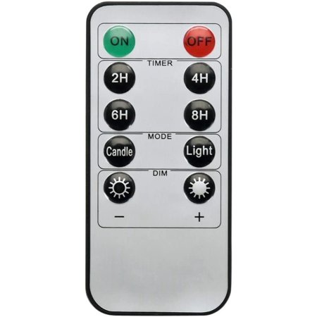 10 Key Remote Control for LED Pillar Candle Battery Operated On/Off ...