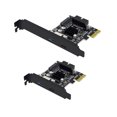 thumbnail image 5 of facefd PCIE to USB3.0 Expansion Card Port Adapting Tool Connection Converter Type-c SATA 15pin Adapter Cards Desktop Accessories Half Hegith Size, 5 of 5