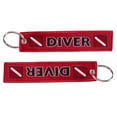 thumbnail image 4 of Soumake Caution Diver Print Embroidery Tag Keychain Keyring Key Chain Pendant Gift Fashion, 4 of 8