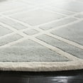 thumbnail image 3 of SAFAVIEH Chatham Gary Geometric Wool Area Rug, Gray/Ivory, 7' x 7' Round, 3 of 10