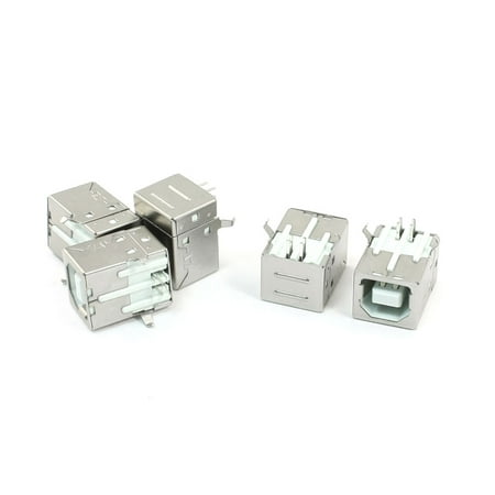 Unique Bargains 5 Pcs Shielded USB Type B Female Port PCB Mount Jack Connector price history on PriceWatchPro