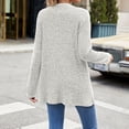 thumbnail image 5 of HCYSFG Womens Ribbed Cardigan Open Front Long Sleeve Loose Fit Casual Daily Layering Knit Sweater Soft Longline Duster, 5 of 7