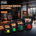 thumbnail image 2 of Set de pesas rusas Fitvids de 2,5 kg a 9 kg para entrenamiento de fuerza, 2 of 7
