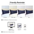 thumbnail image 5 of PiccoCasa Satin Pillowcase 20"x54" Long Body Pillowcases with Zipper, Navy, 5 of 8