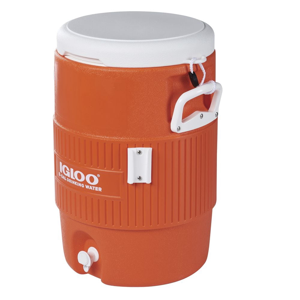 Igloo 5-Gallon Heavy Duty Seat Top Water Container - Orange