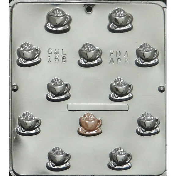 168 Cup & Saucer Coffee Drops Chocolate CandyMold