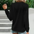 thumbnail image 2 of SHE IS My Items Black Shirts for Women Casual V Neck Tops for Women Dressy V Neck Blouses for Women Casual Basic Fitted Long Sleeve Tees for Women, 2 of 6