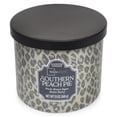 thumbnail image 4 of Mainstays 3-Wick Glass Jar Candle with Decorative Wrap, Southern Peach Pie, 13 oz, 4 of 12