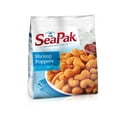 SeaPak Shrimp Poppers with Oven Crispy Breading, Seafood Snack, Regular