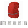 thumbnail image 2 of Soidarity Chubasquero ligero reflectante de alta calificación, impermeable, Poncho de lluvia, bolso de hombro ultraligero, impermeable Mochilas de mochilero rojo SG Soidarity JJ22863-21, 2 of 6
