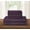 Purple, variant on Elegant Comfort 5-piece Split Bed Sheet Set - Adjustable Bed Sheets, Split King Purple