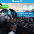 thumbnail image 2 of Radio para Coche Bluetooth Audio estéreo para Coche DIN único, Audio para Coche con Manos Libres y Control de Aplicaciones, Compatible con FM/ MP3/SD/AUX/Dua USB/EQ/Carga rápida | No es un reproductor, 2 of 5