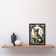 thumbnail image 2 of Chihuahua Dog With Floral Pattern Fur Coat Modern Art Nouveau Portrait Illustration Artwork Framed Wall Art Print A4, 2 of 4