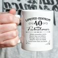 thumbnail image 5 of 40th Birthday Gifts for Women Men - 11 oz Coffee Mug - 40 Year Old Present Ideas for Son Daughter Grandson Granddaughter Brother Sister Friend (40th Birthday Gift), 5 of 6