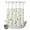 Pink Beige, variant on No Hook Shower Curtain, Spring Floral Shower Curtains for Bathroom with See Through Top Window, Summer Botanical Sage Green Striped Waterproof & Washable Bath Curtain Extra Long 72"x84"
