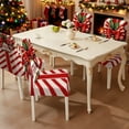 thumbnail image 4 of Elastic Christmas Chair Cover Stretch Seat Slipcover Holiday Dining Room Restaurant Banquet Decoration Protection(Red), 4 of 6