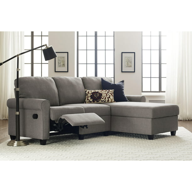 Serta Copenhagen Reclining Sectional, Chaise Sectional Sofa With Recliner