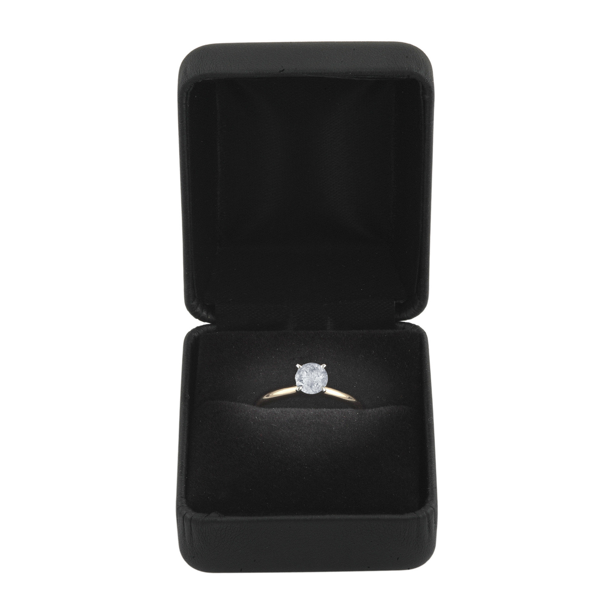 0.5 Carat T.W. Round White Diamond 14kt Yellow Gold Solitaire Ring