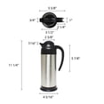 thumbnail image 2 of Excellante 34 Oz/ 1 L Thermal Carafe Server, Vacuum Insulated , black, comes in each, 2 of 2
