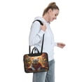 thumbnail image 6 of Lsque Sunshine Flower Meditating Cat Pattern Laptop Bag – Portable & Slim Single-Shoulder Computer Case with Adjustable Strap, Protective, Lightweight for 13”/14”/15.6” Laptops, 6 of 8