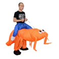 thumbnail image 3 of Shrimp Infant Costume Blowup Big Mantis-shrimp Rider-fancy-dress Colorful Funny Air-costume For Adults, 3 of 5