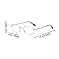thumbnail image 3 of erfcxs Glasses Reading Glasses Foldable Reading Glasses (with Glasses ) Foldable Portable Glass Metal Glasses, 3 of 8