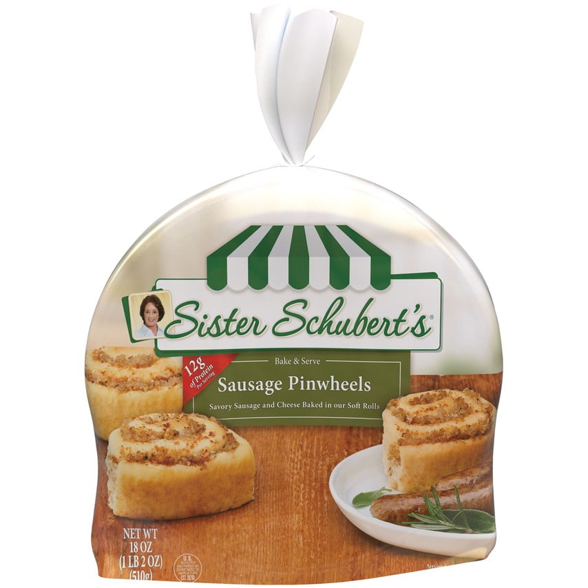 Sister Schubert's Premium Sausage & Cheese Pinwheel Rolls, 18 oz, 16 Ct