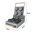 thumbnail image 2 of Pizza Maker 3000W Crepe Maker Pizza Maker 4 Mini Pizza Machine Multifunctional Pizza Pancake Machine Non-stick, 2 of 6