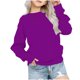 thumbnail image 1 of Sudadera Meitianfacai para niñas pequeñas y grandes, informal, de color liso, con cuello redondo, manga larga, estilo túnica, entallada, para otoño, para niñas de 3 a 4 años., 1 of 7