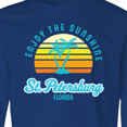 thumbnail image 4 of Inktastic Summer Enjoy the Sunshine St. Petersburg Florida in Blue Long Sleeve Youth T-Shirt, 4 of 5