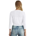 thumbnail image 6 of Cueply Women's 3/4 Sleeve Tie Front Cardigan Shrug Bolero Lightweight Top Summer Casual Short Shawl, 6 of 7