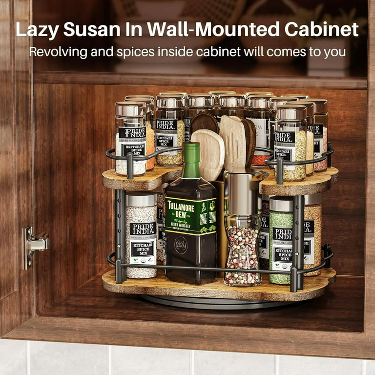 Spice Rack for Lazy Susan Corner Cabinet: Maximize Space