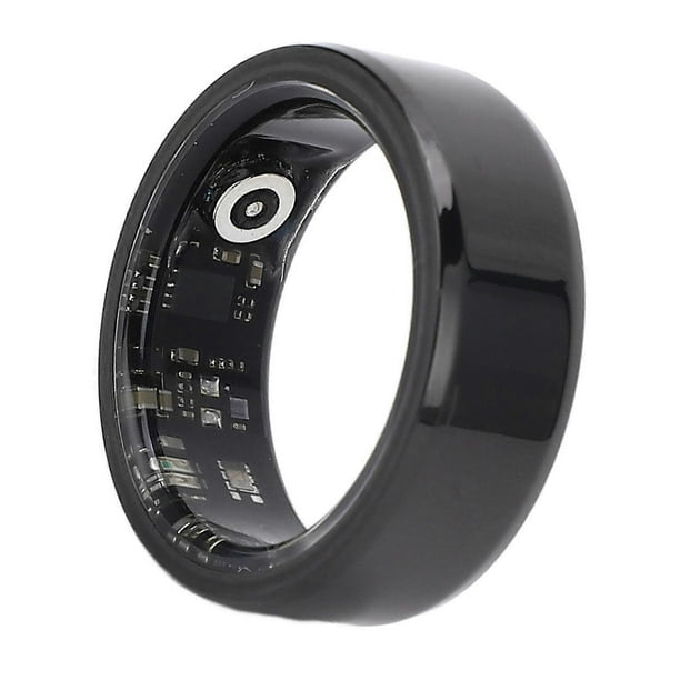 Fitness Tracker Smart Ring Multi Functional Stainless Steel IP68 Waterproof Step Counter Ring for Android 11