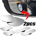 thumbnail image 4 of 2pcs Car Mirror Wide Angle Car Blind Spot Mirrors 360掳 Adjustable Auxiliary Rearview Mirrors HD Frameless Small Round Mirror D, 4 of 6