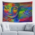 thumbnail image 2 of Oneluffy Buddhist Tapestry Buddha Wall Art Wall Hanging Zen Tapestries Hippie Psychedelic Abstract for Bedroom Living Room Meditation Home Decor, 2 of 29