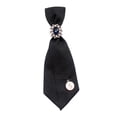 thumbnail image 4 of serony Cravate pour Femmes Style Rétro Lisse Nœud Papillon Décoré, Cravate Ruban Soyeux pour Blouse Étudiant Mariage Blanc Rouge, 4 of 6
