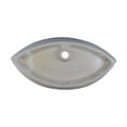 thumbnail image 6 of Renovators Supply Blink 31 3/4" Oval Countertop Vessel Bathroom Sink White Heavy Duty Perfect for Large Vanity Top, 6 of 7