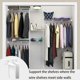 thumbnail image 2 of 12 Pack Wire Shelf End Brackets,Heavy Duty White Plastic Closet Shelves Brackets, 2 of 5