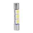 thumbnail image 4 of WOLF PEOPLE 10Pcs LED Bulb Vanity Mirror Light 3-SMD 29-30mm 6641 Fuse Sun Visor Lamp White, 4 of 5