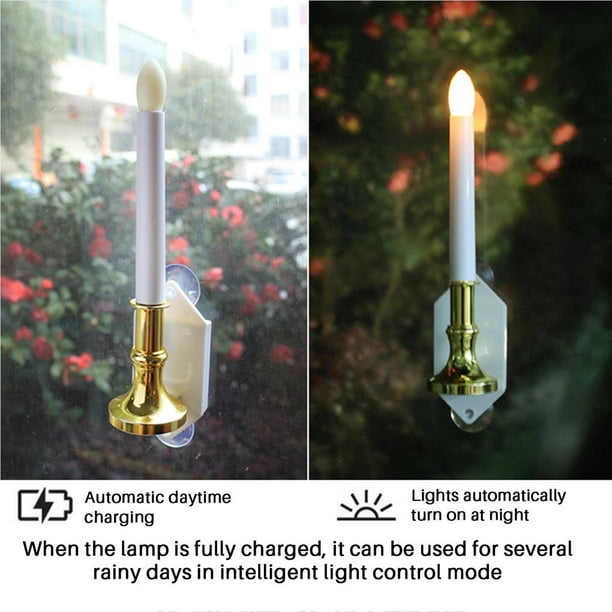 Solar candle lights for windows deals