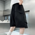 thumbnail image 5 of Glisme Little Boys Pants Solid Color Elastic Waist With Pockets Autumn Casual Boys Athletic Trousers, 5 of 6