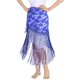 thumbnail image 5 of Bufanda de Baile Yuyangstore de cadera Larga con Flecos Y Encaje Floral azul, 5 of 8