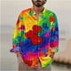 thumbnail image 1 of Camisa para hombre, estilo hawaiano, luminosa, con estampado HD, informal, a la moda, deportiva, multiestilo, novedad de 2024, talla grande para hombre, 1 of 6