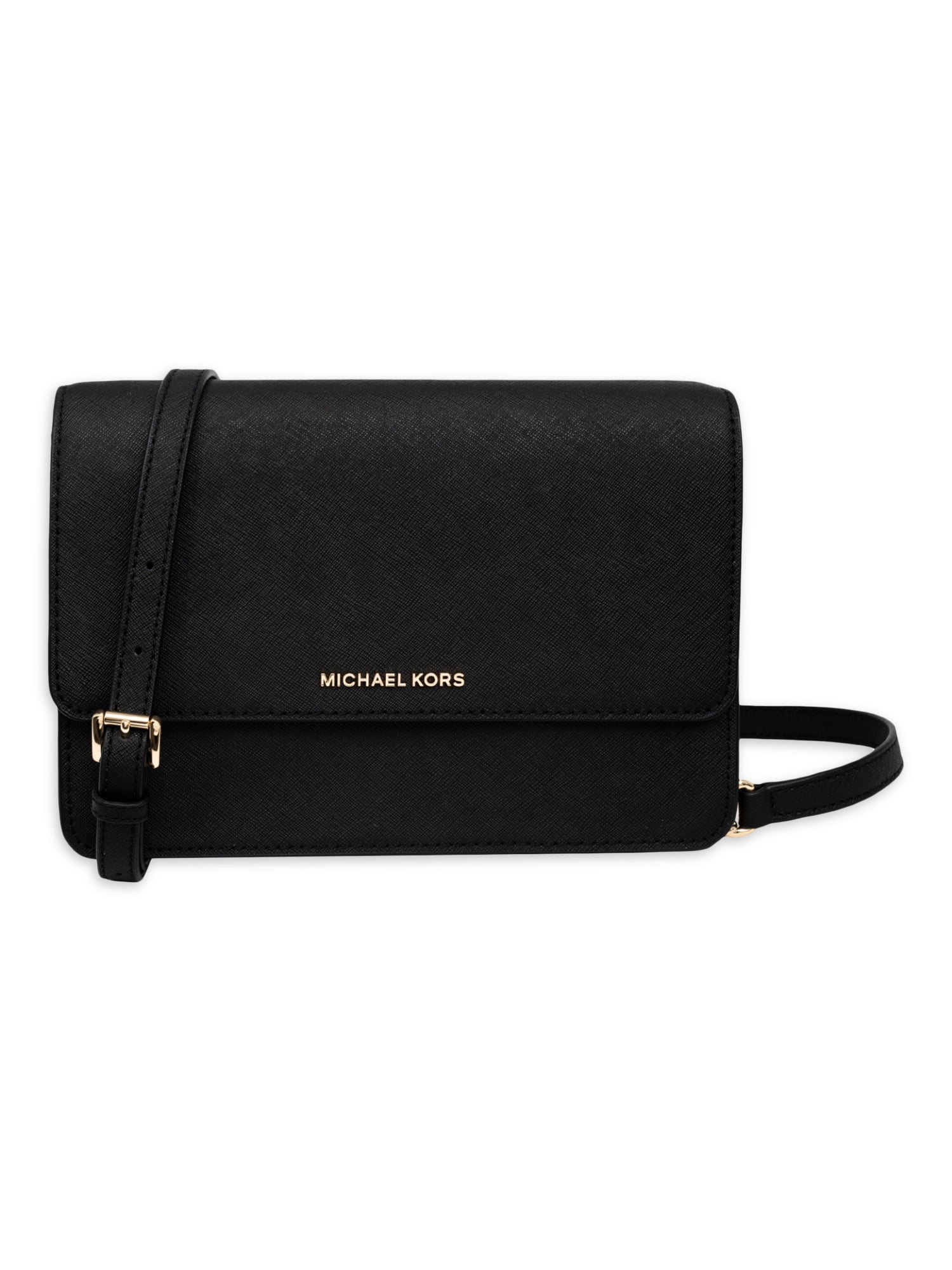 Michael Kors Women's Daniela Large Saffiano Leather Crossbody Bag - Black -  