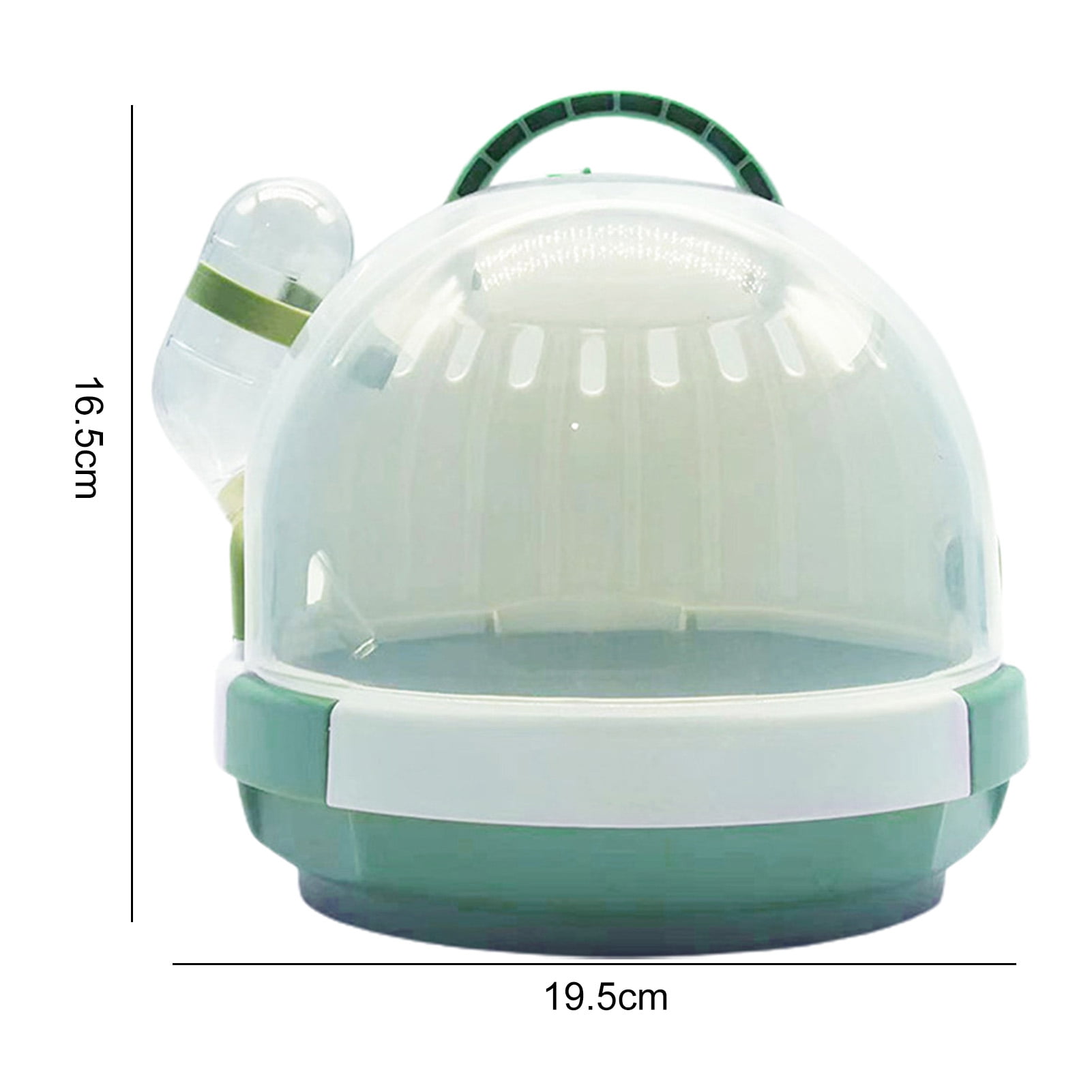 Happy Date Portable Hamster Cage Dwarf Hamster Carry Travel Cage Pet Outgoing Cage for Gerbil Hedgehog Mice Squirrel