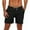 #Black, variant on DPTALR Men's Cotton Linen Shorts,Casual Inseam with Drawstring,Stretch Summer Beach Wear,Army Green,Big and Tall Men XXL