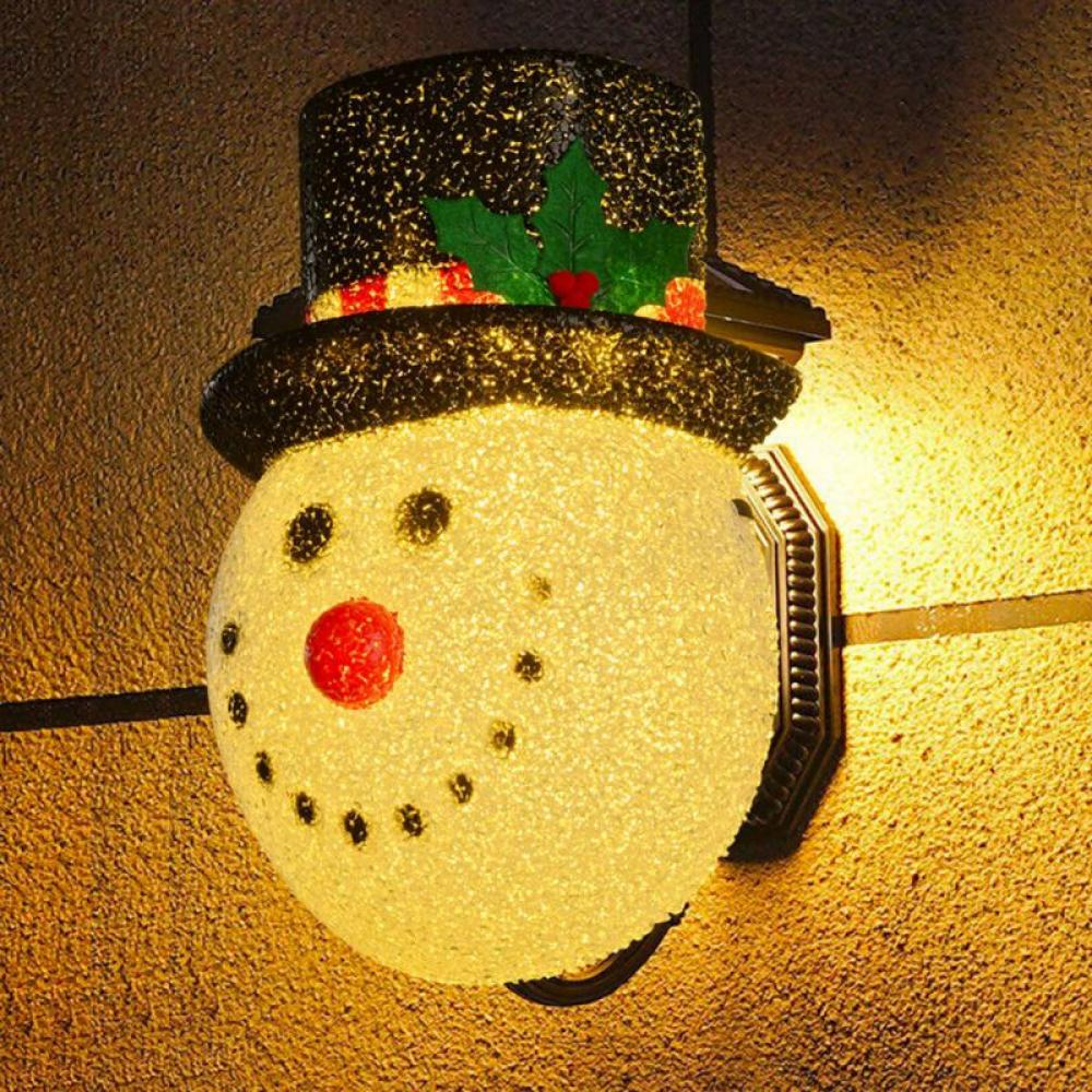 1Pc Snowman Christmas Porch Light Covers 12 Inch, Holiday Light Covers