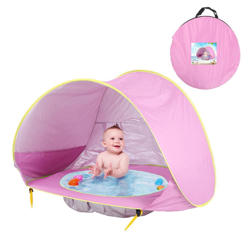 Transer Automatic Pop Up Instant Portable Outdoors Quick Cabana Baby Beach Tent with Pool Foldable Sun Shelter